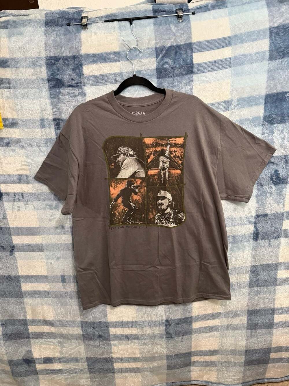 Morgan Wallen I'm The Problem Gray Graphic T-Shirt XL